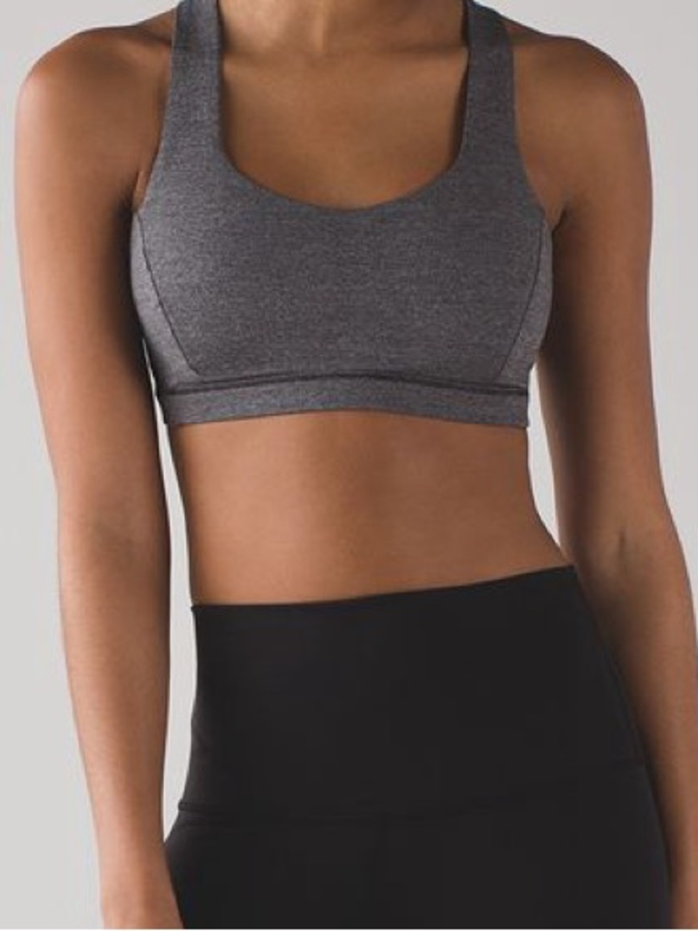 lululemon athletica Grey Multi-Strap Back Sports Bra - Picture 2 of 3
